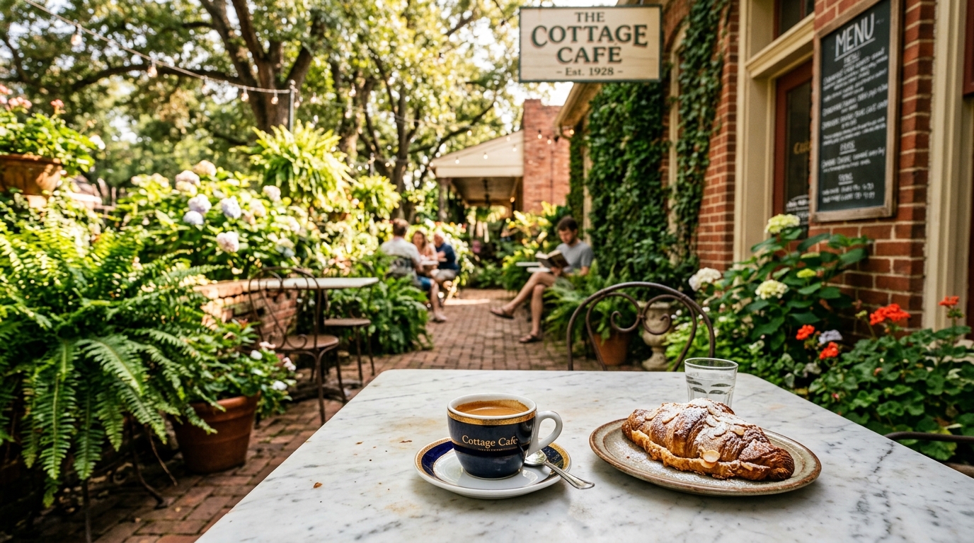 Chilled beverages, coffee, and ice cream treats at historic Jefferson downtown cafes